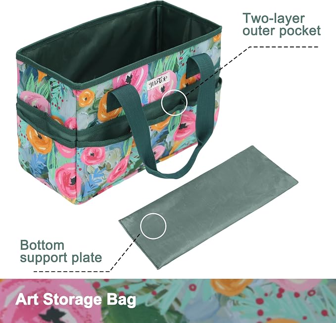 Art Storage Bag, Removable base plate, Open-top Tote - Image 7