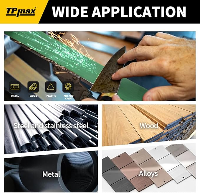 12 Pack 1 x 42 Inch Zirconia Ceramic Sanding Belts Kit – 40, 60, 80, 100, 120, 180 Grits Premium Metal Grinding Belts for Knife Sharpening, Stock Removal, and Bevel Work