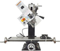 Mini Drilling and Milling Lathe Machine Benchtop for Metal Wood Working with Metric Scale Adjustable Speed MT3 Spindle Taper Emergency Stop Switch 1100W