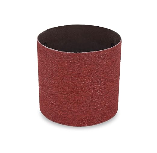 CS Unitec | PTX Zirconium Grinding Belt Sleeve | 60 Grit Metal Grinder Tool Attachment | 3.5" Diameter x 4" Wide, (Pack of 10)