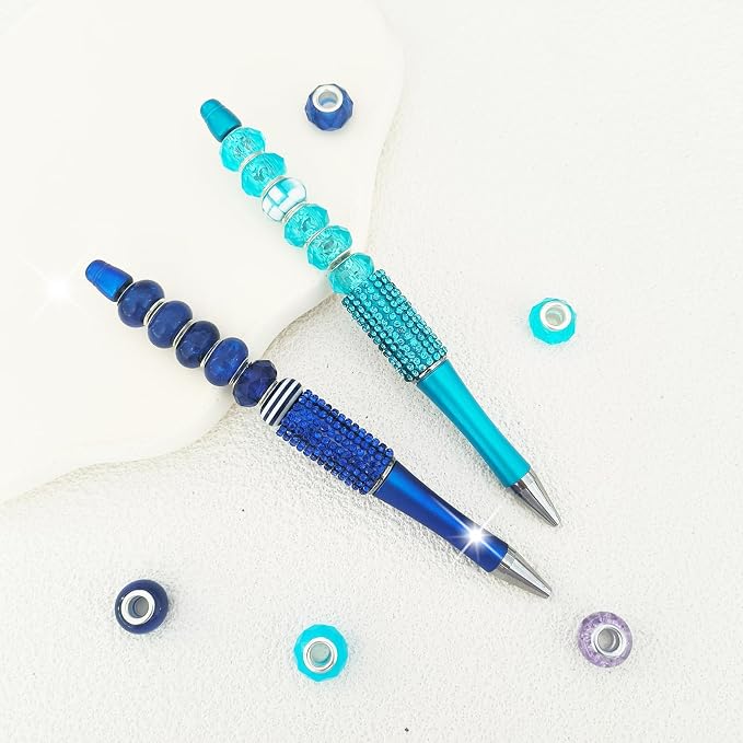 Zyehxed Large Hole Purple Blue Fairy Wand Garden Beads - Image 5