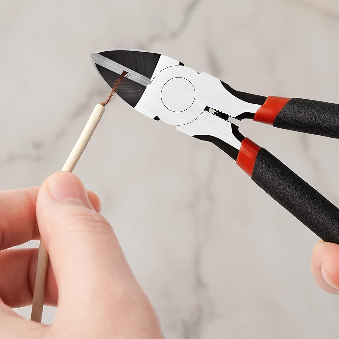 BOENFU Wire Cutters Heavy Duty 5 Pack Side Cutters 6 Inches Wire Snips Flush - Image 3