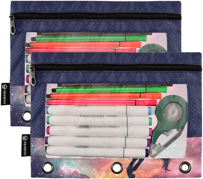 Custom Unicorn Galaxy Sky Pencil Pouch - Image 2