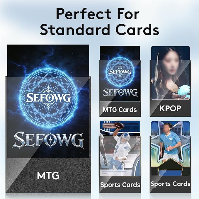 600 Count Black Card Sleeves, Matte Card Sleeves, Standard Magic Cards Sleeve - Image 6