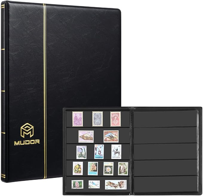 MUDOR 5 Row Stamp Collection Book, Stamp Albums by MUDOR