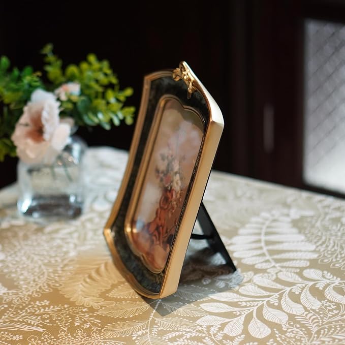 Vintage Picture Frame 4x6 Antique Ornate Photo Frame Tabletop and Wall Hanging - Image 7