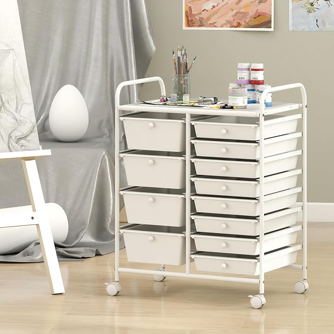 BECOMFORT 15-Drawer Rolling Cart - Image 9