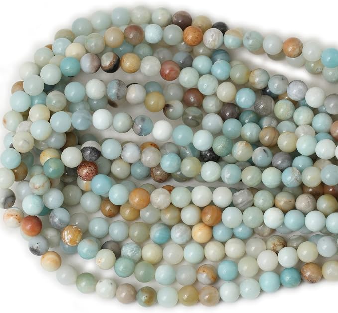 45PCS 8mm Natural Mix Color Amazonite Gemstone Round Loose Beads Stone Beads - Image 3