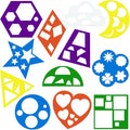 12 Pieces Geometric Stencils Template Set by Tenare