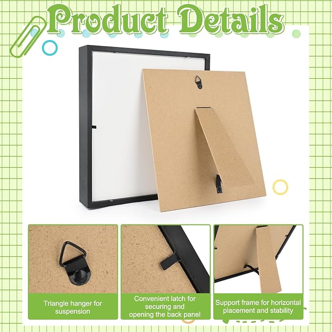 4 Pack 5 x 7in Shadow Box Frame, Shadow Boxes Display Cases - Image 3