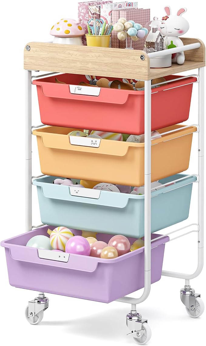 Rolling Craft Storage Cart by SYKIARIOL