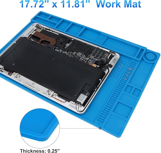 STREBITO Silicone Soldering Mat Electronics Mat, Solder Pad Heat Resistant 932°F - Image 5