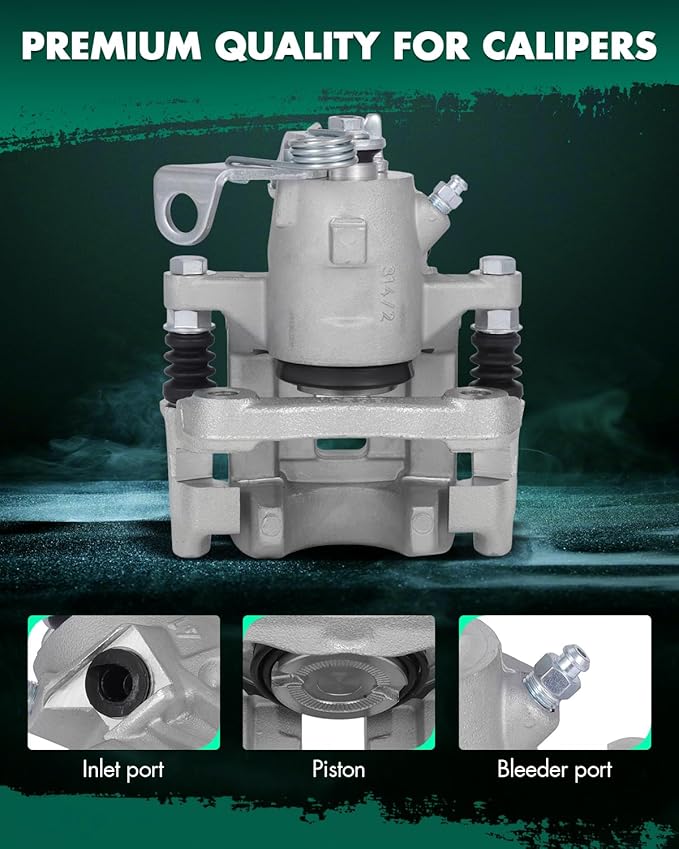 SCITOO Rear Left Brake Caliper With Bracket 19B2575 Compatible For Audi TT Quattro 2000-2006 For Volkswagen For Jetta 2000-2005 For Volkswagen For Jetta City 2007-2009