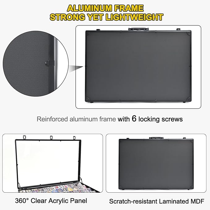 Aluminum Trade Show Display Case – 24"x20" Locking Tabletop Showcase - Image 4