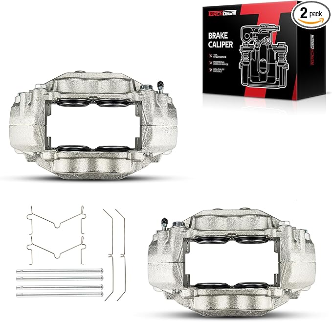 Torchbeam Front Brake Calipers Set for Toyota 2007-2016 Tundra, Toyota 2008-2016 Sequoia, Front Left and Front Right Calipers Replace # 193274+193275