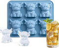 Mini Highland Cow Ice Cube Mold – 3D Cute Cattle Silicone Tray, Reusable Ice by Unknown