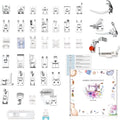 Presser Foot Set 42Pcs, Sewing Machine Presser Feet Kit Accessories by XBA