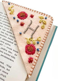 MOTEERLLU Personalized Hand Embroidered Corner Bookmark by MOTEERLLU