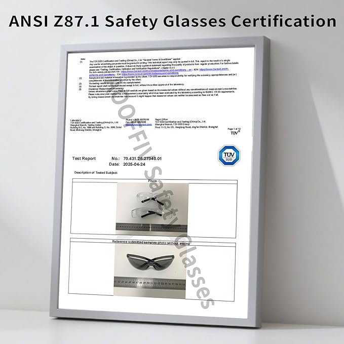 Clear Safety Glasses Bulk of 100,ANSI Z87.1 Eye Protection Goggles with Scratch and Impact Resistant for Construction and Laboratory
