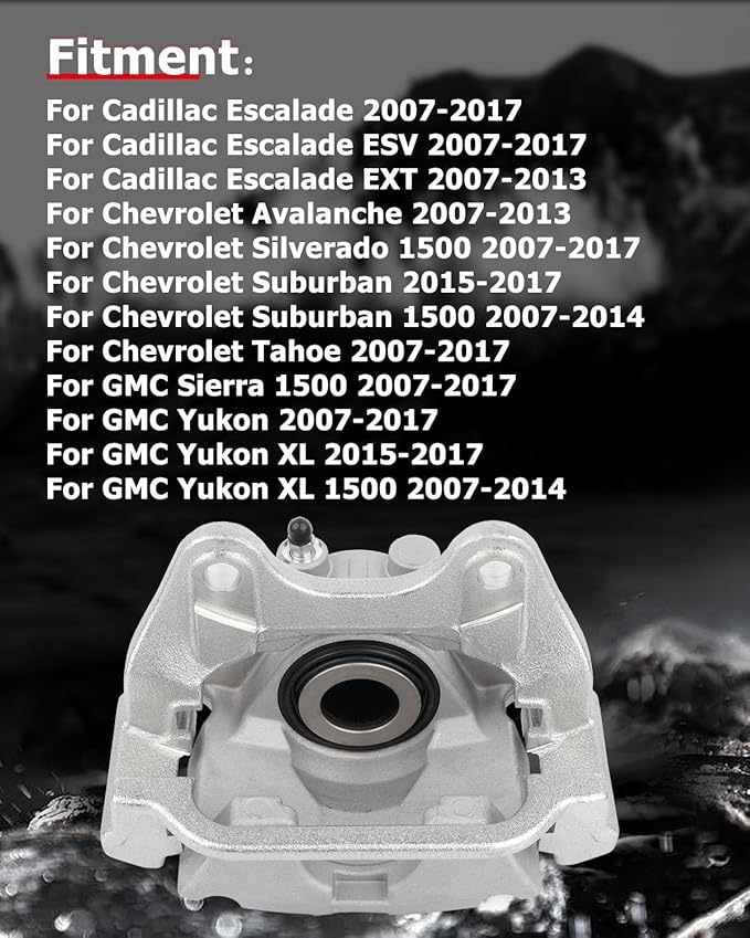 cciyu 18-B5030 Rear Left Brake Caliper With Bracket For Cadillac,For Chevy,For GMC