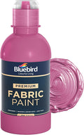 BLUEBIRD Fabric Paint, Cosmic Pink, 8.5 Fl Oz, Permanent Fabric Paints by BluebirdArts