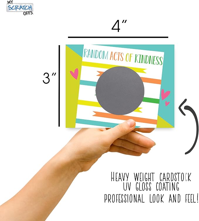 Make Your Own DIY Scratch Off ScratchNotes 20 Pack 3x4 Note Cards & Stickers - Image 3