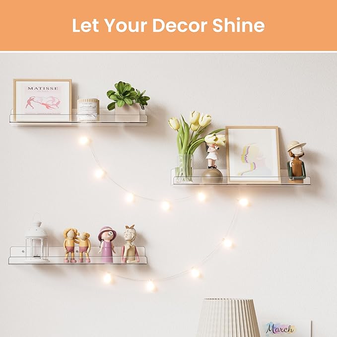 upsimples 4 Pcs 15" Acrylic Shelves - Image 6