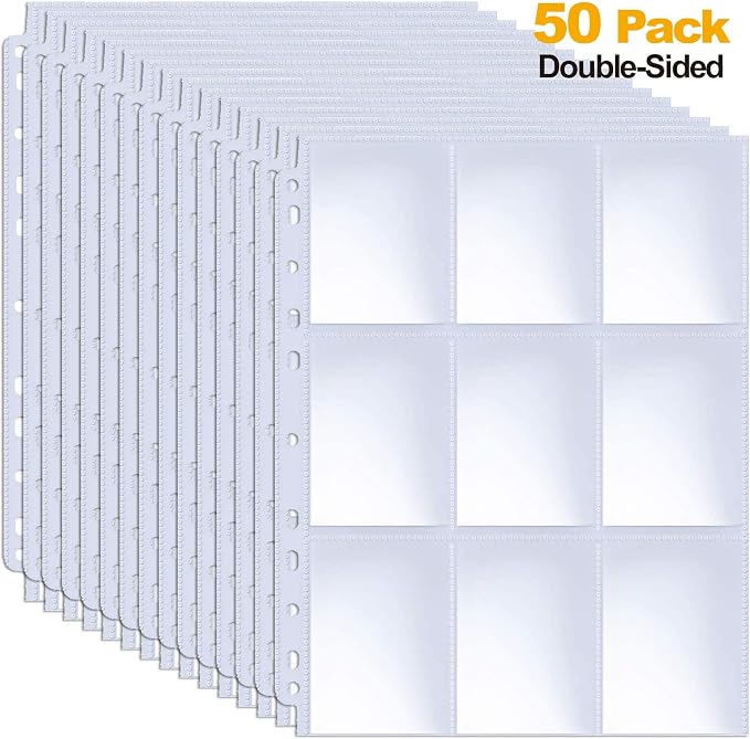 ABLY 900 Pocket Double Sided Card Sleeves, - Image 5