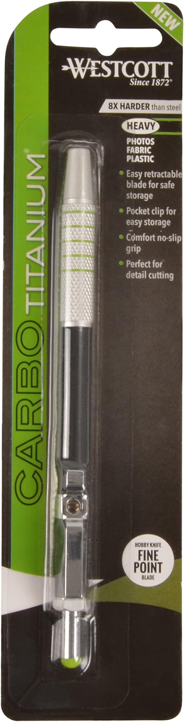 Westcott 16963 Pen-Style Retractable CarboTitanium Bonded Hobby Knife - Image 2