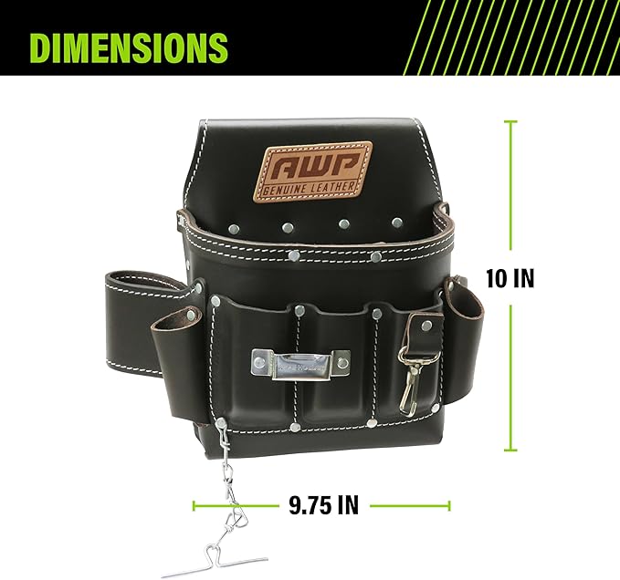 AWP Tool Pouch, Electrician Tool Pouch, Premium, Professional Multi-Pocket Organizer