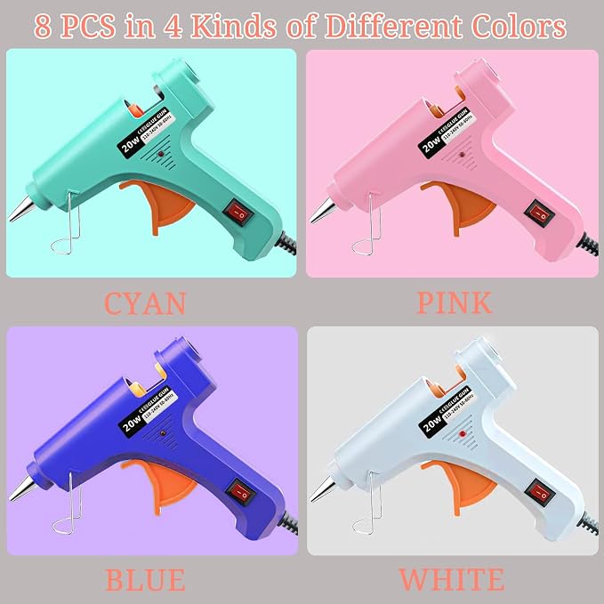 Mini Hot Glue Gun 8 Pack for Crafts - Image 4
