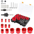 Bi-Metal Hole Saw Set, 22PCS Hole Saw Kit with Arbors and Drill Bits, 3/4" to 2-11/12" 12 PCS Saw Blades with case for Metal, Wood, Plywood, Drywall, PVC Board, and Plastic
