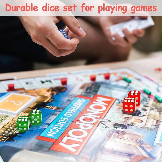 100 Pieces Colored Dice Bulk Set 14 MM 6 Sided Standard Dices - Image 6