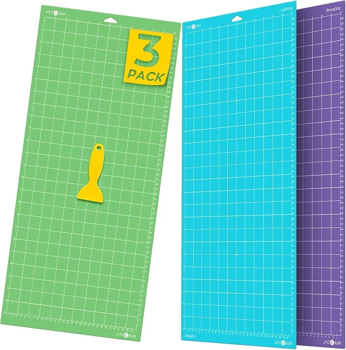 HTVRONT Cutting Mat, 3 Pack Cutting Mat 12x24 Compatible by HTVRONT