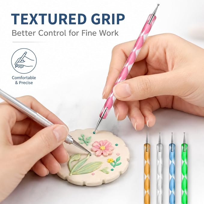 14 Polymer Clay Tools Acrylic Roller Clay Rolling Pin - Image 7