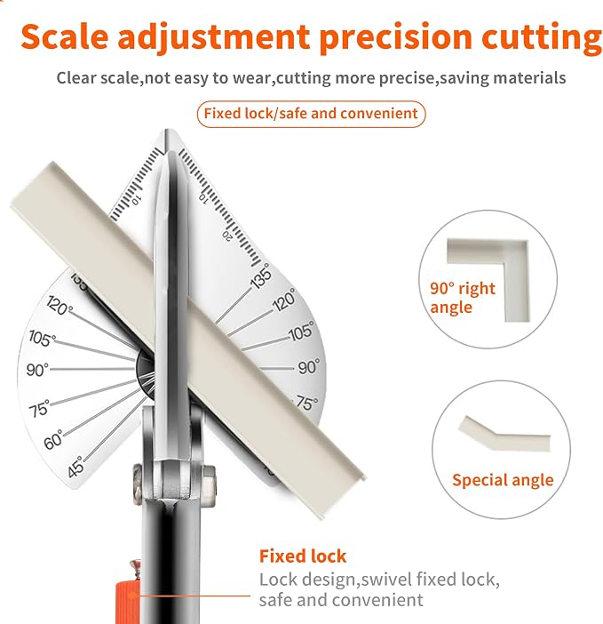 GARTOL Miter Shears, 45°-135° Adjustable Angle Cutter - Image 2