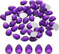 MECCANIXITY 50PCS Flat Back Acrylic Teardrop Gems 10x14mm Artificial Rhinestones by MECCANIXITY