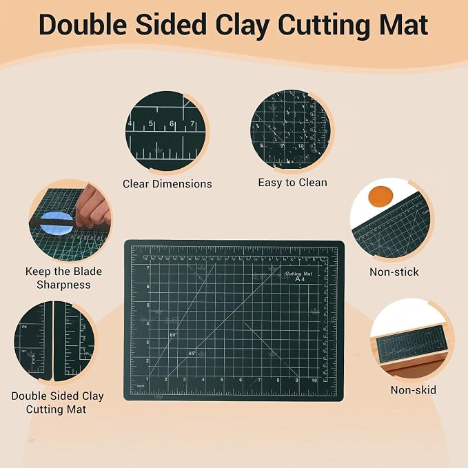 Basic Polymer Clay Tools, Clay Sculpting Tools Acrylic Roller Pin, Double-Ended - Image 5