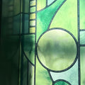 Original Hand Drawn Faux Stained Glass Window Film, Double-Sided Privacy Static by ChicSkin