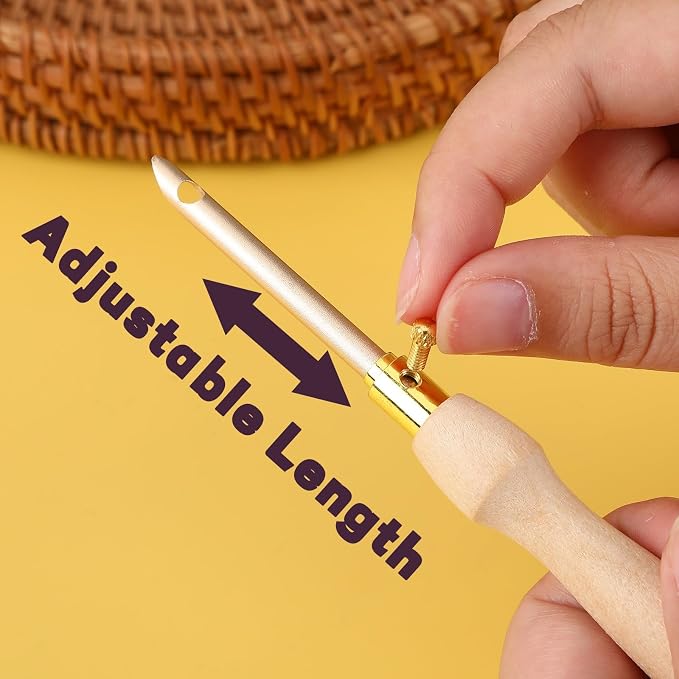 AUGSUN 13 Pcs Punch Needle Kit Embroidery Tool Set - Image 4