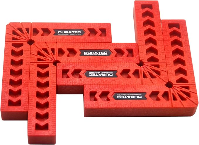 Positioning Squares, Woodworking Tool, Clamping 90 Degree Angles for Picture Frames, Boxes, Cabinets or Drawers (Set of 4) 6-Inch