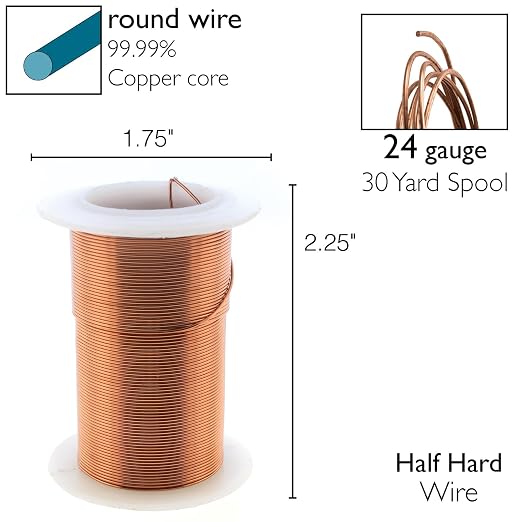 The Beadsmith Wire Elements 24-Gauge Lacquered Tarnish-Resistant Copper Wire - Image 2