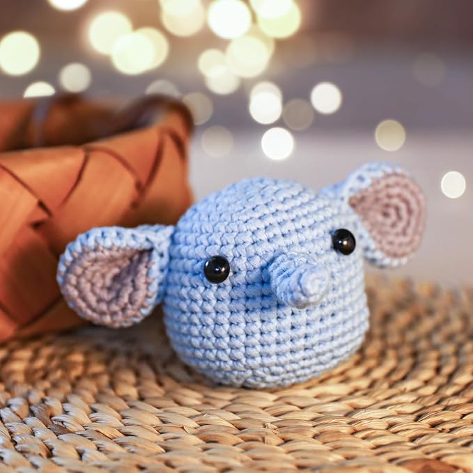 Crochet Kit for Beginners: Elephant Crochet Kit for Adults, Include Easy to Use - Image 7