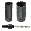 25/32, 1” HSS Bi Metal Hole Saw Cutter with Arbor Heavy Duty Hole Saw Bit for Wood Drywall Plastic Aluminum Mild Steel Iron Metal Stainless Steel