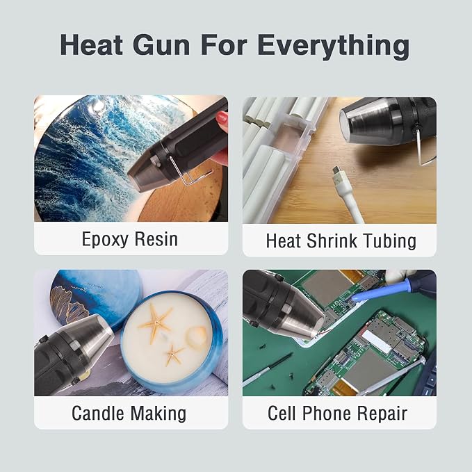 LDK Electric Soldering Iron Kit & Dual Temp Mini Heat Gun Heat Tools - Image 9
