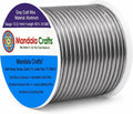 Mandala Crafts 12 Gauge Gray Anodized Aluminum Craft Wire, 60 FT | Colored by MandalaCrafts