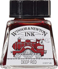 Winsor & Newton, Deep Red Drawing Ink, 14ml Bottle by WinsorNewton