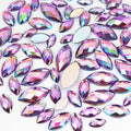 1000Pcs Crystal AB Horse Eye Rhinestones Glitter Gems Flatback Acrylic by UYTRDVG