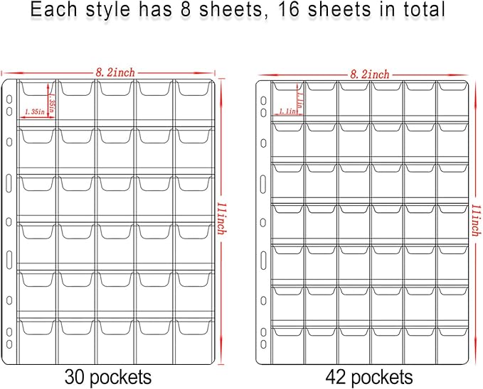 576 Pockets Coin Collection Album Book Holder - Image 4