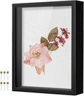 8x10 Shadow Box Frame with Linen Background & Metal Push Pins, Plexiglass Front by Unknown